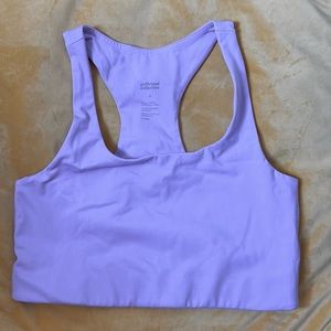 Lilac Limited Edition girlfriend collective Paloma longline sports bra